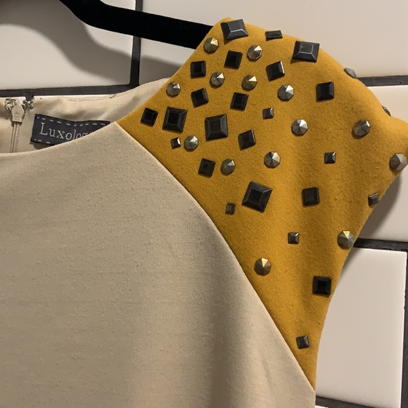 Luxology Studded Shift Dress - Picture 2 of 5